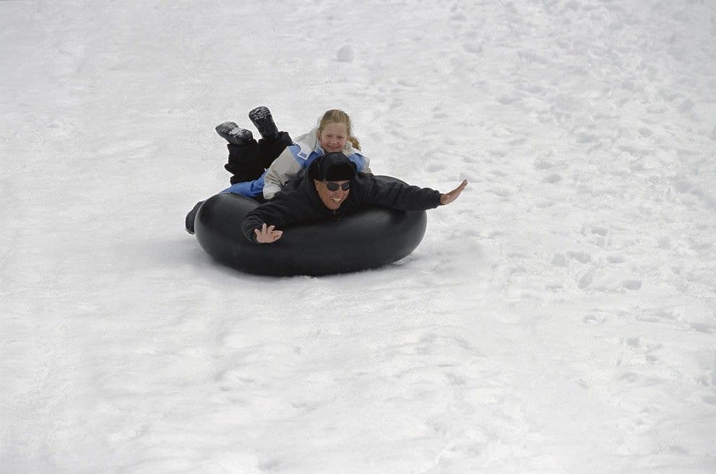 Snow Tubing Fun on Mt. Hood